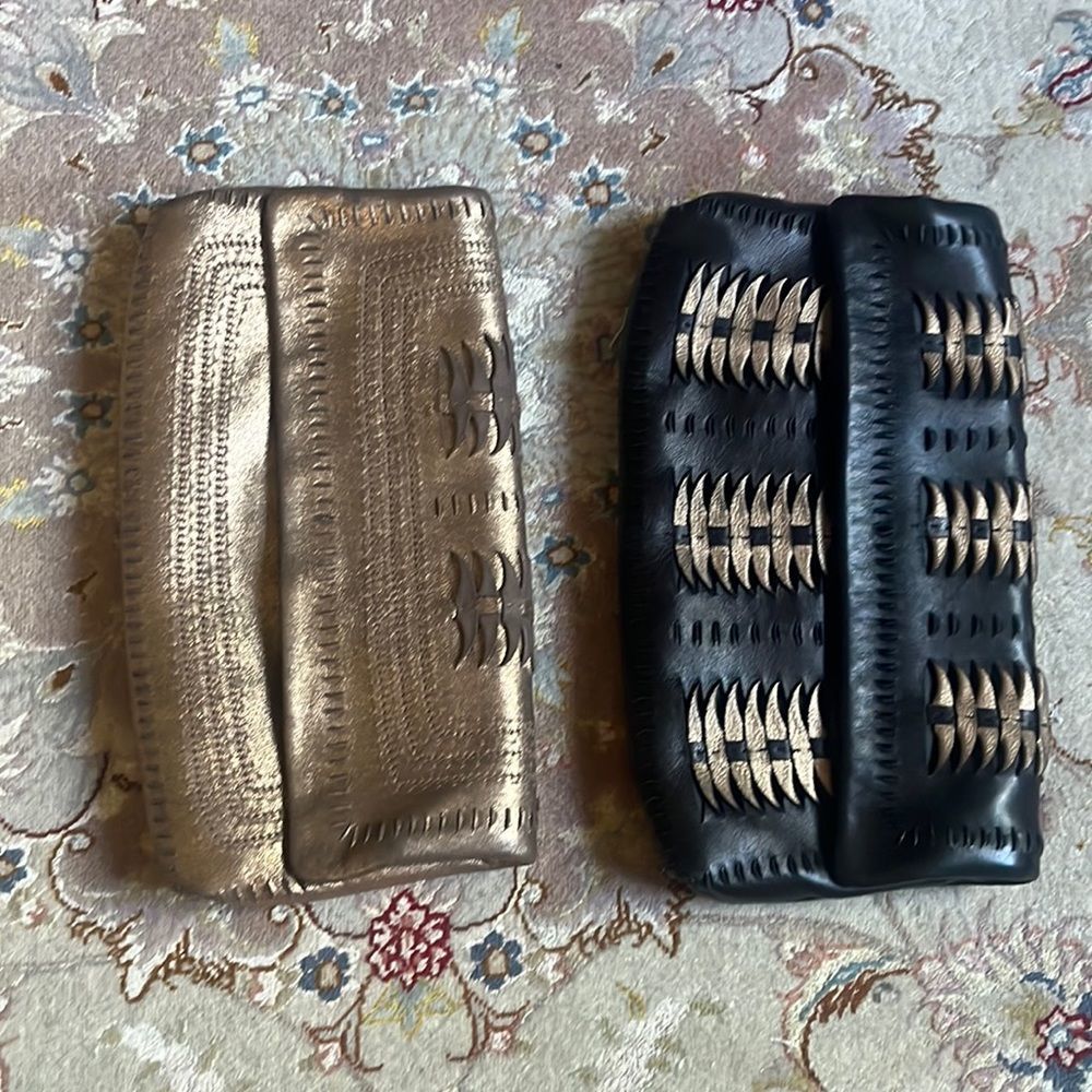 Elie Tahari Leather Clutch Bundle (2-pc)